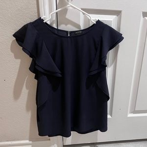 Ann Taylor stylish top Navy